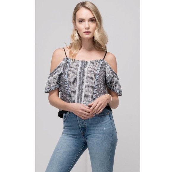 Greylin Keeley Printed Button Up Top - Picture 2 of 8